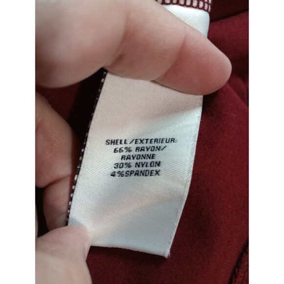 Bagatelle Pants Ladies Large Red Capri straight leg - Picture 5 of 6